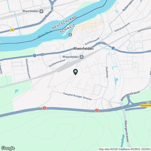 Moderne 5.5-Zimmer-Wohnung im Neubau in Rheinfelden - Karte
