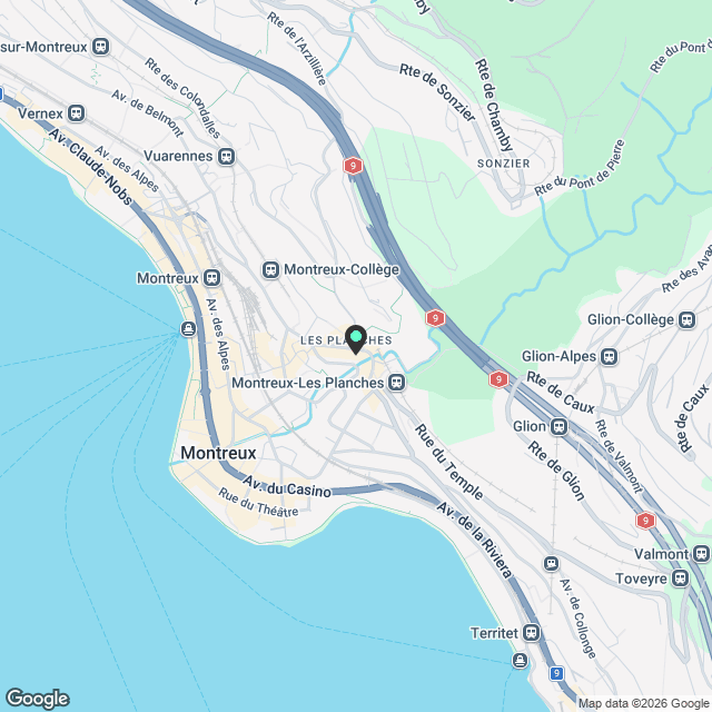 Appartement neuf de 3,5 pièces avec une jolie vue à Montreux - Karte