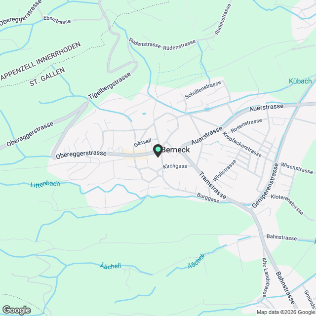 Hier entsteht Ihr Zuhause - zentrum-berneck.ch - Karte
