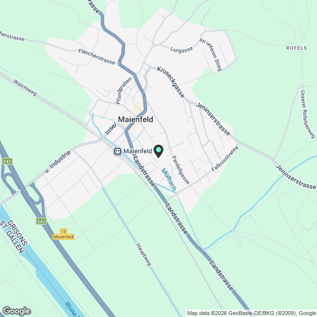 3.5 Zi.-Eigentumswohnung in Maienfeld, Neubau - Karte
