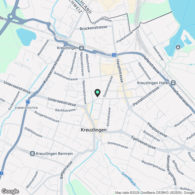 Kernsanierte 3.5 Zimmerwohnung im Zentrum von Kreuzlingen - Karte