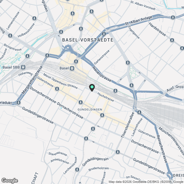 City Pop - Studio Apartments in Basel, next to the train station - Karte