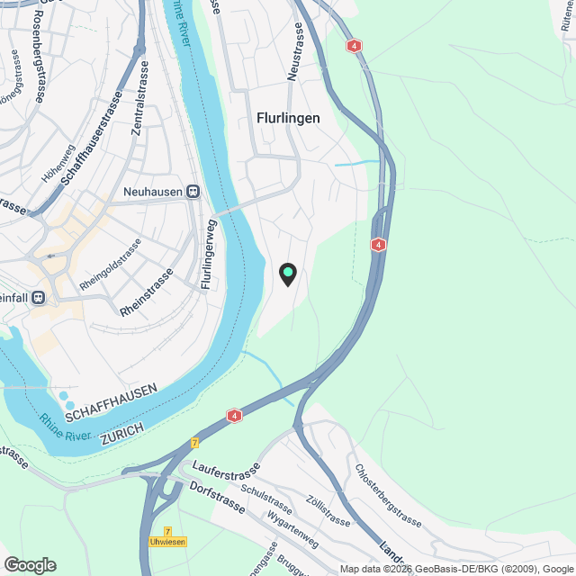 Helle 3.5-Zimmer-Dachwohnung mit traumhafter Rheinsicht in Flurlingen Parkplatz inkl. - Karte