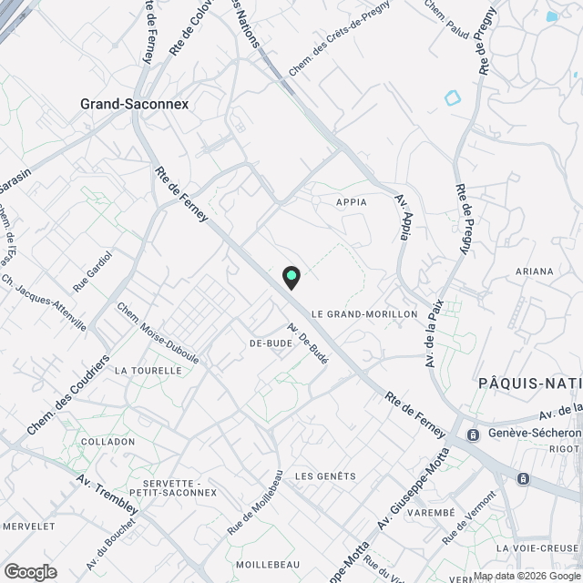 Mise en location d'un immeuble neuf - https://grand-morillon.ch - Karte