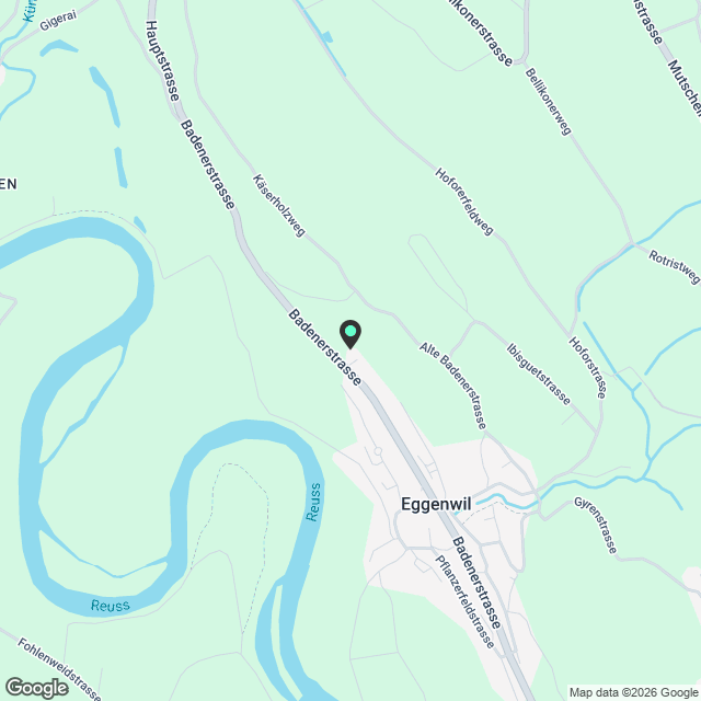 Attikawohnung in Eggenwil - Karte