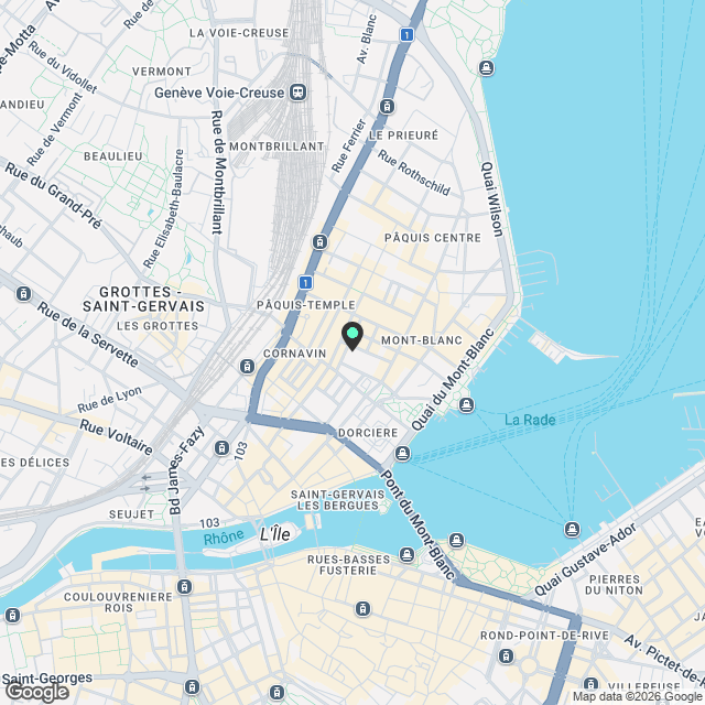 City Pop Geneva – Surville: Modern Living with Flexibility and Comfort - Karte