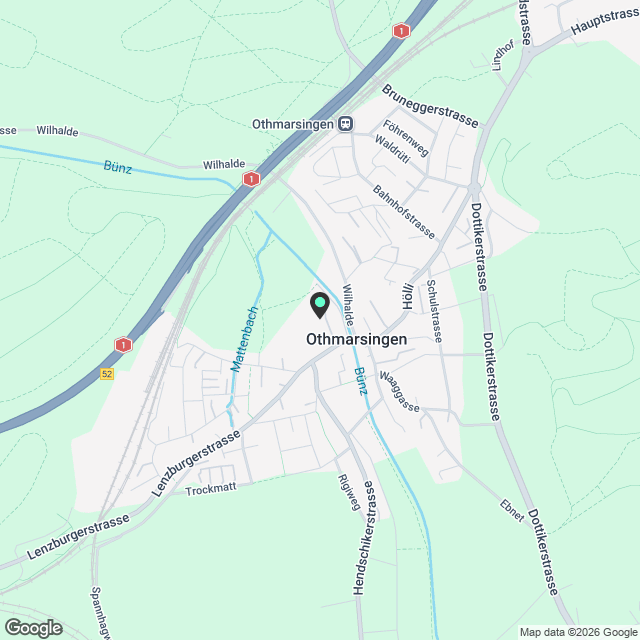 Grosszügige Neubauwohnung in Othmarsingen - mattenpark.ch - Karte
