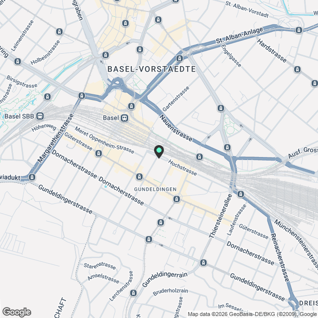 City Pop - Studio Apartments in Basel, next to the train station - Karte