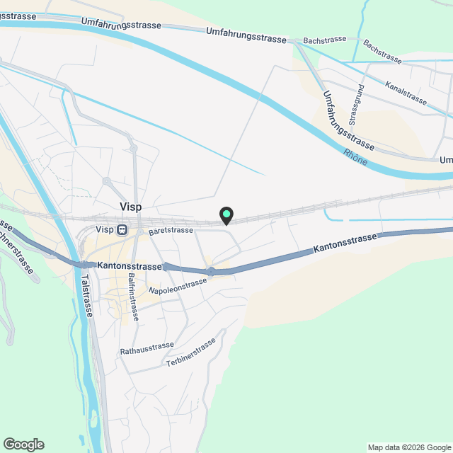 3,5-Zimmer-Wohnung, Neubau in Visp - Karte