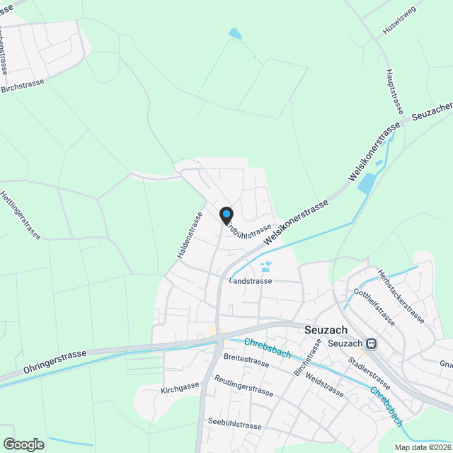 4.5 Zimmer-Gartenwohnung in Seuzach - Karte
