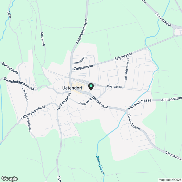 Moderne 4.5-Zimmer-Neubauwohnung mit Bergblick in Uetendorf - Erstvermietung ab 1.11.2026 - Karte