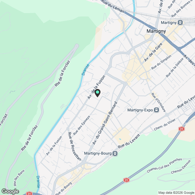 3.5 pces NEUF au 3ème étage - Rue de Ravoire 2 à Martigny - Karte