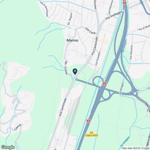 Appartamento 5.5 duplex NUOVA costruzione a Manno - Karte