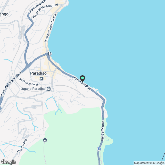 Luminoso appartamento di 2.5 locali a Paradiso – Nuova costruzione con vista parziale del lago - Karte