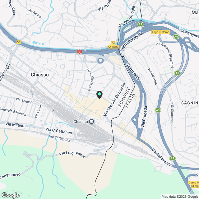 Modernes 2.5-Zimmer-Wohnung in einem Neubau in Chiasso - Karte