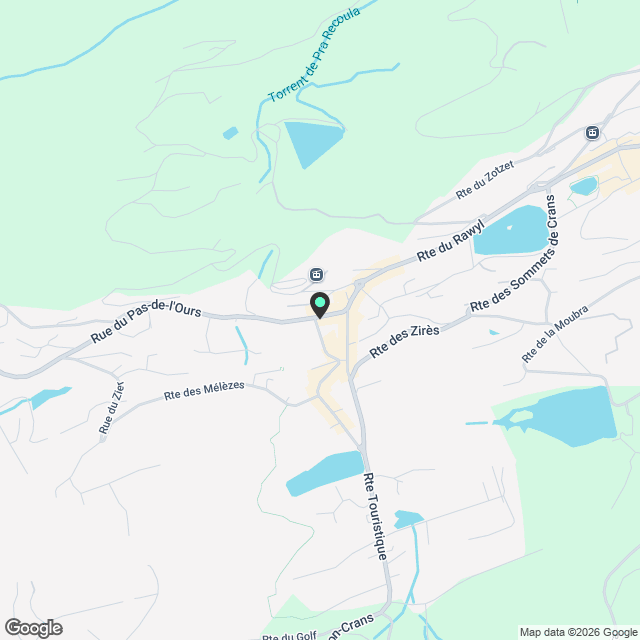 Joli 4 pièces au centre de Crans à louer à l'année refait à neuf - Karte