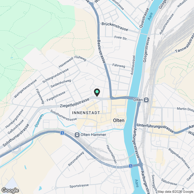 Erstbezug nach Totalsanierung – moderne 2.5-Zimmer-Attikawohnung mit 2 grossen Terrassen in Olten - Karte