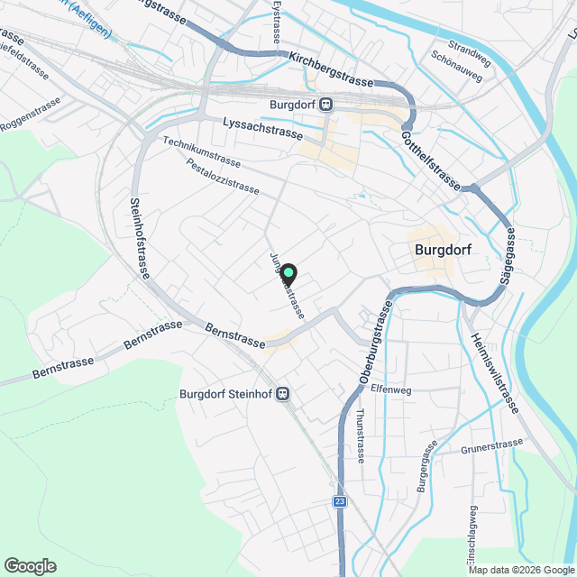 Einzigartige 3.5-Zimmerwohnung 1. OG, 109m2 - Karte