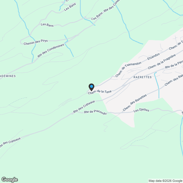 3 Chalets sur plan à Haute-Nendaz - Karte