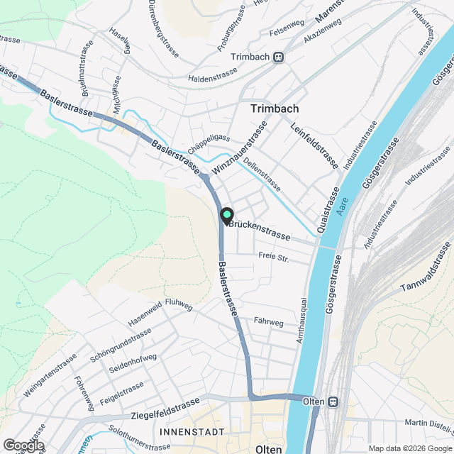 "Moderne und grosszügige 4.5-Zimmer-Wohnung in Trimbach" - Karte
