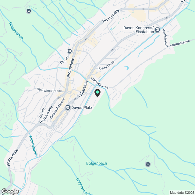 WG-Zimmer in Davos Platz - Karte