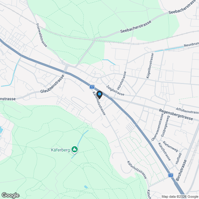 Projektankündigung 3 MFH Käferholzstrasse 266 Zürich - Karte