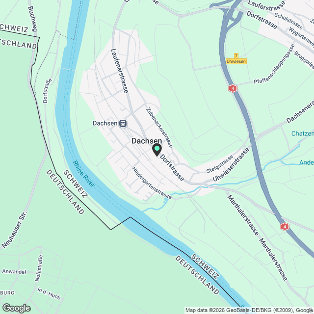 Hochwertige Neubauwohnungen im Herzen von Dachsen - Karte