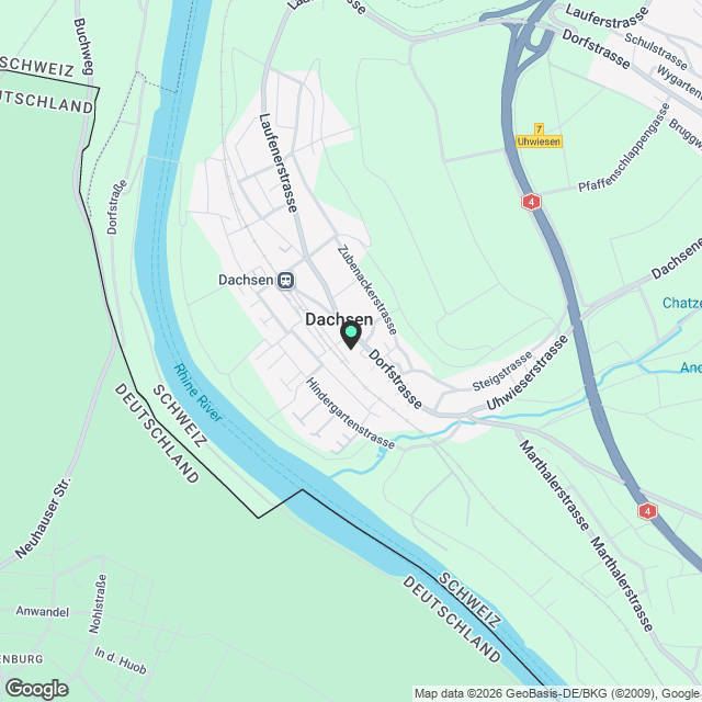 Hochwertige Neubauwohnungen im Herzen von Dachsen - Karte