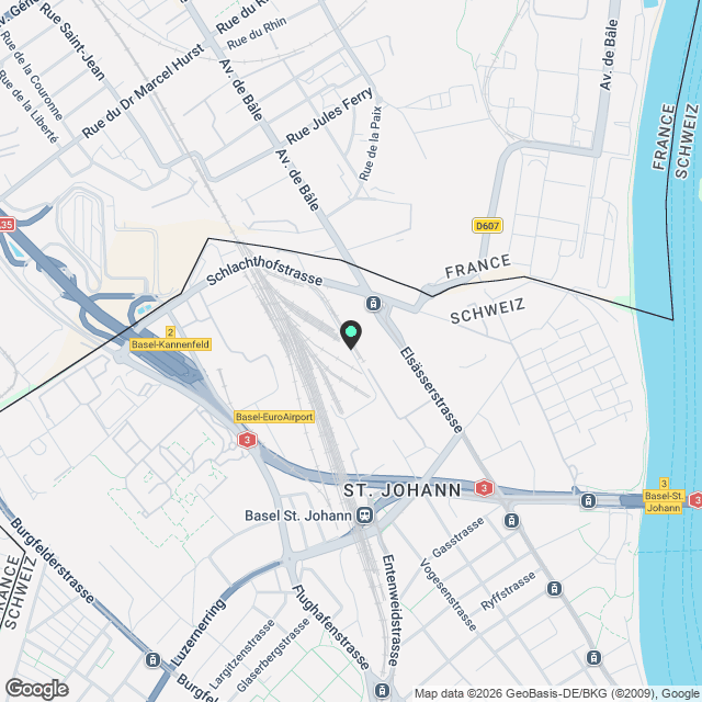 Erstvermietung 4.5-Zimmerwohnung im neuen Quartier Volta Nord - Karte
