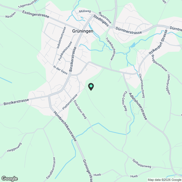 Neubau-Dachgeschosswohnung in Itzikon (bei Grüningen) - Karte