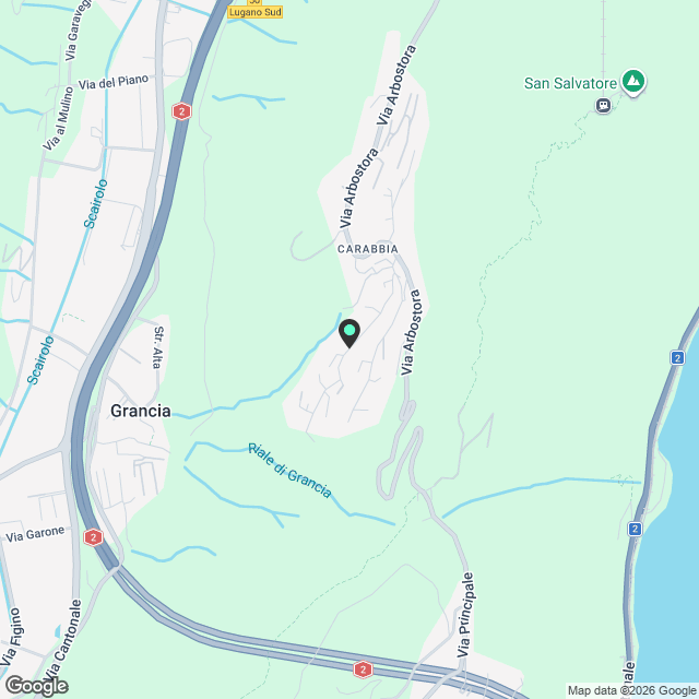 Nuovo Bilocale Moderno Immerso nel Verde  Carabbia (Lugano) - Karte
