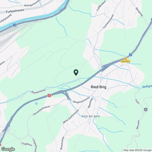 Hochwertige 4.5 Zimmerwohnung im 2. OG in Ried-Brig - Karte