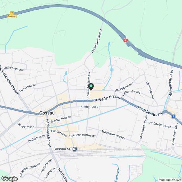 Zentrales Wohnen in Gossau - Karte