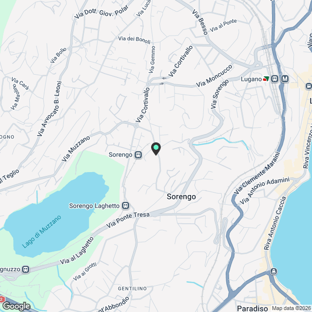 SORENGO - AFFITTASI NUOVO 2.5 LOCALI CON GRANDE TERRAZZA - Karte