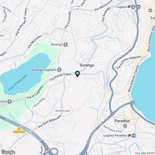 SORENGO - AFFITTASI NUOVO 2.5 LOCALI CON GRANDE TERRAZZA - Karte
