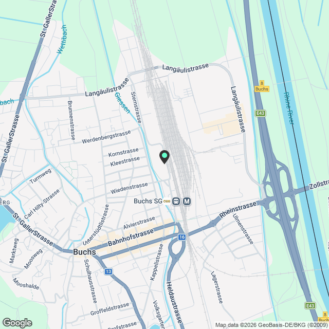 Rheincity Buchs / helle 3.5 Zimmerwohnungen an optimaler Lage - Karte