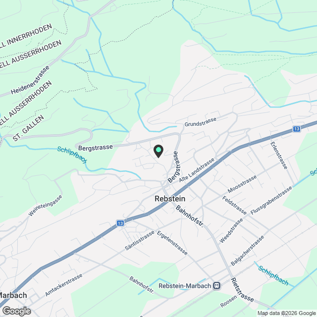 4,5-Zimmer-Wohnung  zu vermieten in Rebstein SG 9445 - Karte