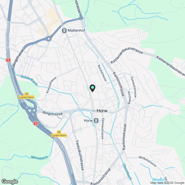 Modern Wohnen in Horw - Karte