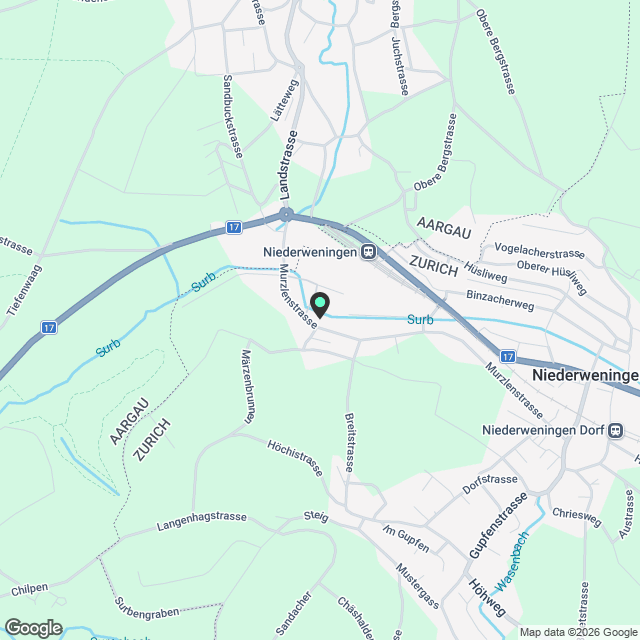 Helles WG-Zimmer in 4.5-Zimmer-Dachwohnung in ruhiger, grüner Umgebung - Karte