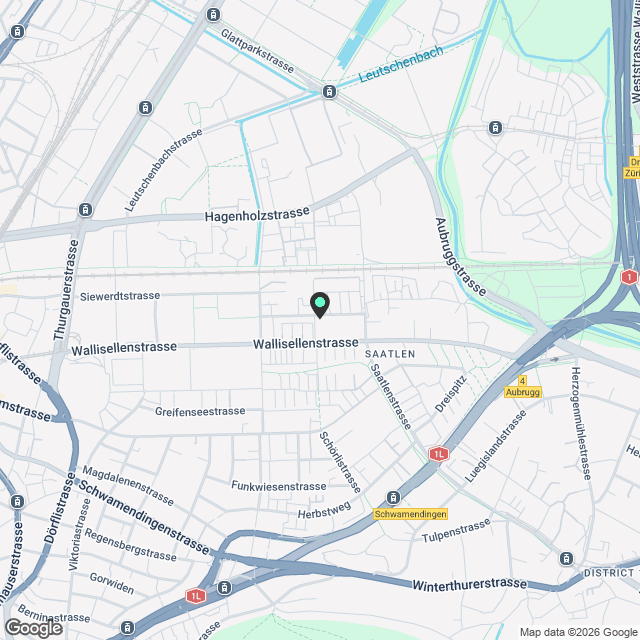 Charmante 3.5-Zimmer-Dachwohnung im Neubau – Unterfeldstrasse 40, Zürich 8050 - Karte