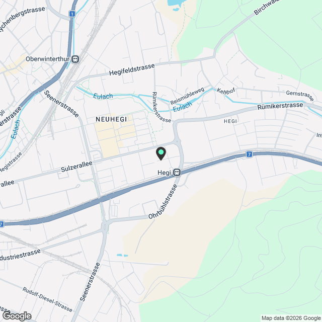 WG-Zimmer in Winterthur - Karte