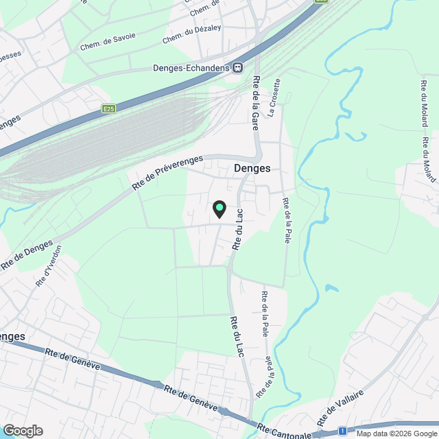 2 villas mitoyennes neuves à Denges - cadre de vie privilégié entre lac et ville - Karte