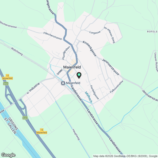 4.5-Zimmerwohnung in schönem Quartier - Karte