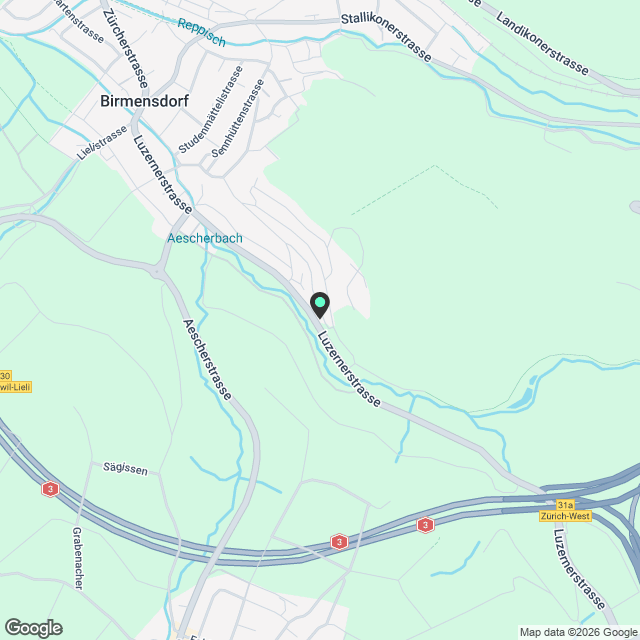 3.5-Zi.-Gartenwohnung mit Weitsicht in Birmensdorf mieten - Karte