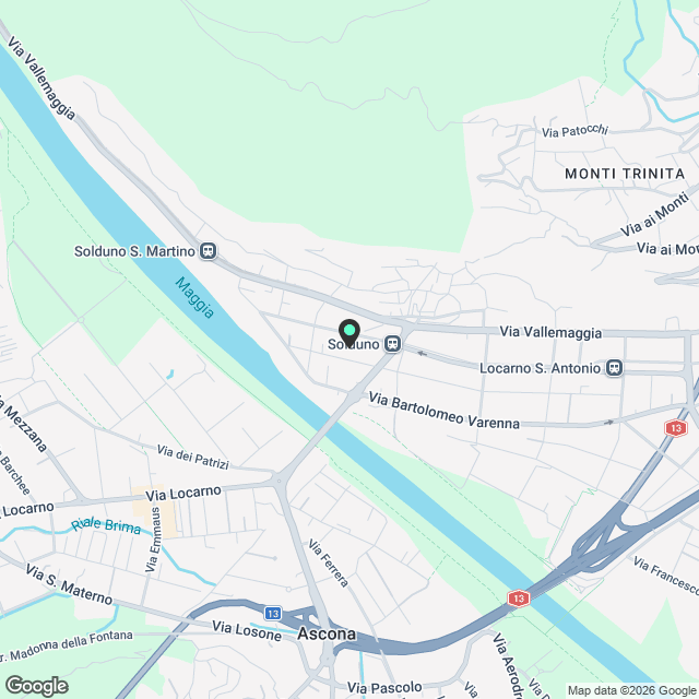 Splendido appartamento di 3.5 locali in nuova costruzione a Solduno - Karte