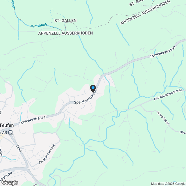 Ihr neues Zuhause - weg vom Lärm und trotzdem im Herzen von Teufen - Karte