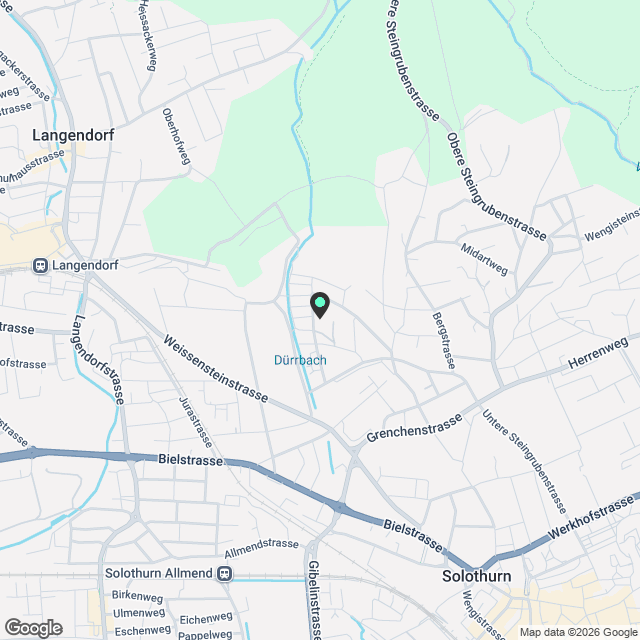 3 ½ Zimmer-Wohnung, 4500 Solothurn - Karte