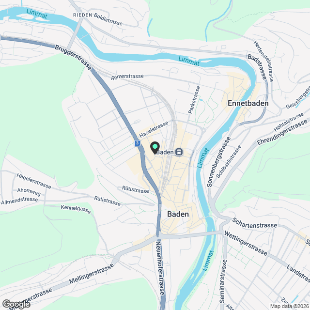 ERSTVERMIETUNG - Müllerbräu-Areal Baden, Baufeld-A - Karte