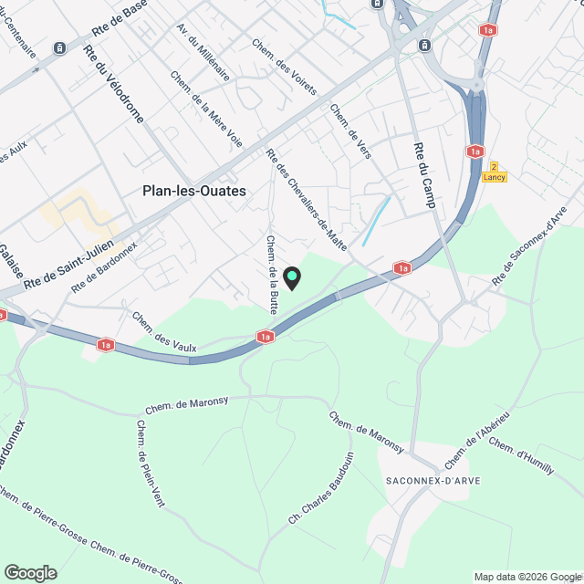 Unique, beau et grand triplex 6.5 pièces en attique à Plan-les-Ouates - Karte