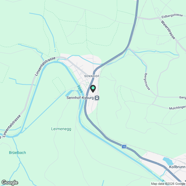 4,5 Zimmerwohnung gleich am Bahnhof Sennhof-Winterthur - Karte